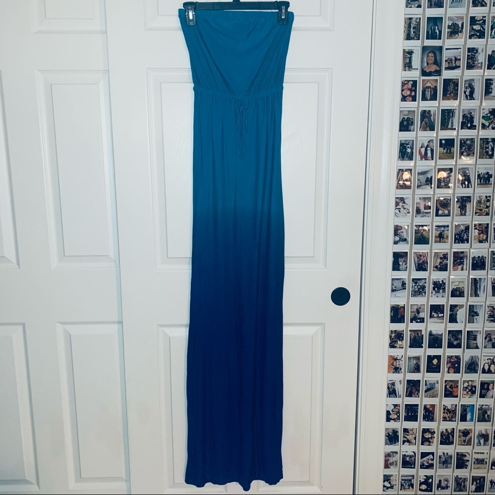 Old Navy Blue Maxi Beach Dress XXS